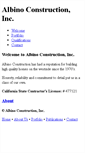 Mobile Screenshot of albinoconstruction.com